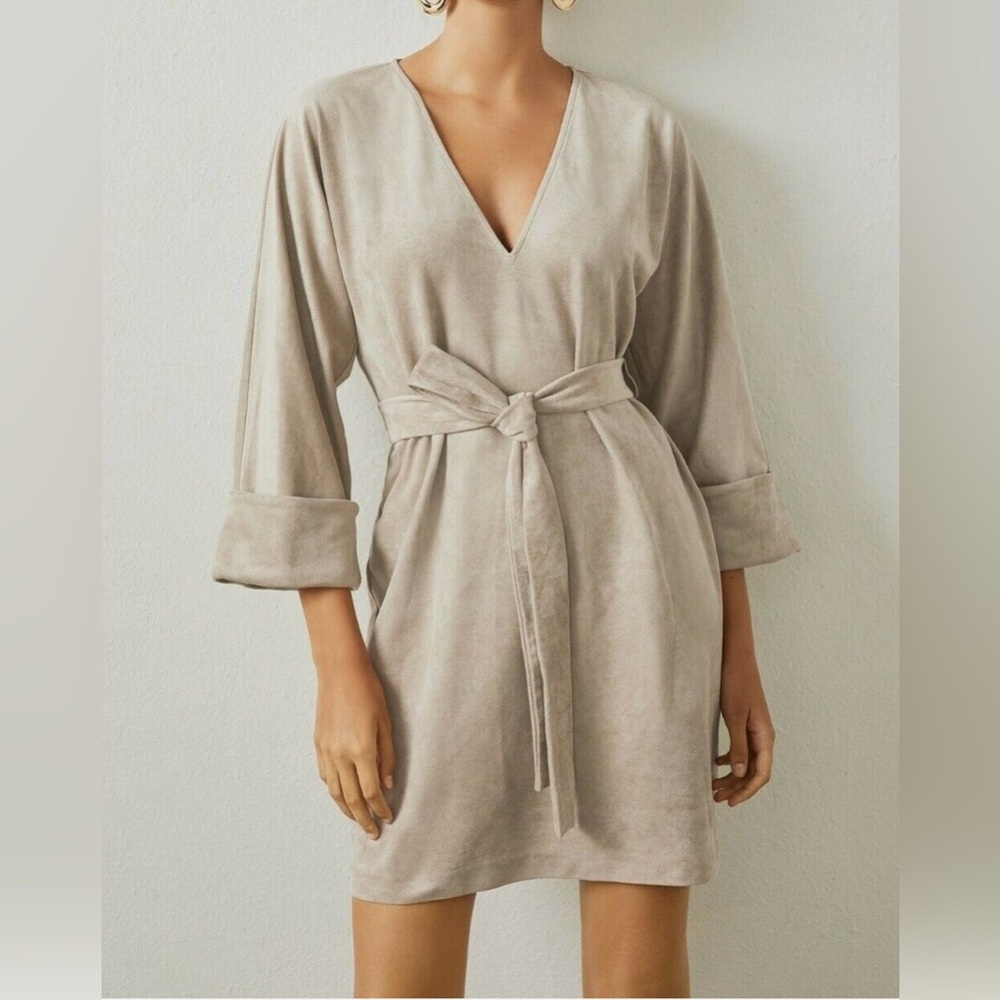 BCBGMaxAzria | Faux Suede Mini Dress